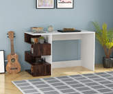 Revista Solid Sheesham Wood Study Table (Walnut Finish)